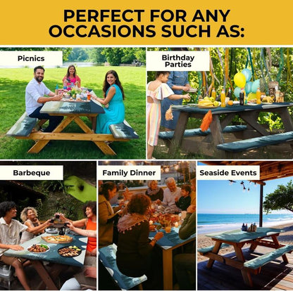 🔥This week's special offer🔥6ft Waterproof Picnic Table Covers