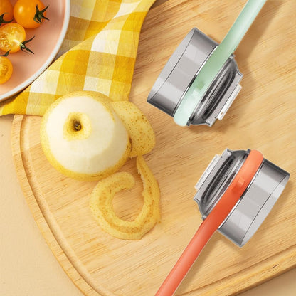 Double-sided stainless steel multi-functional peeler