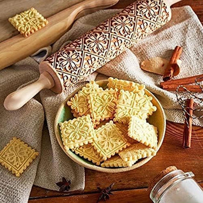 Gingerbread man rolling pin
