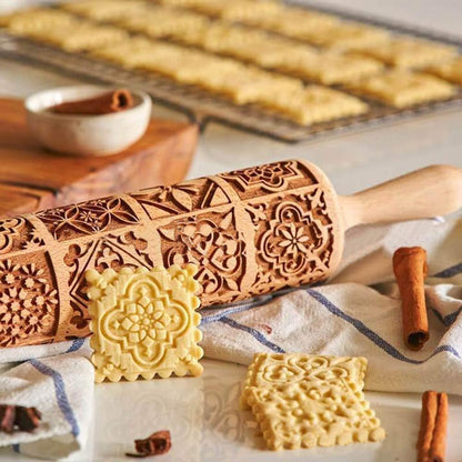 Gingerbread man rolling pin