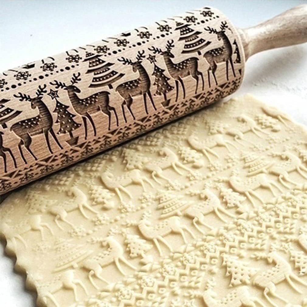 Gingerbread man rolling pin