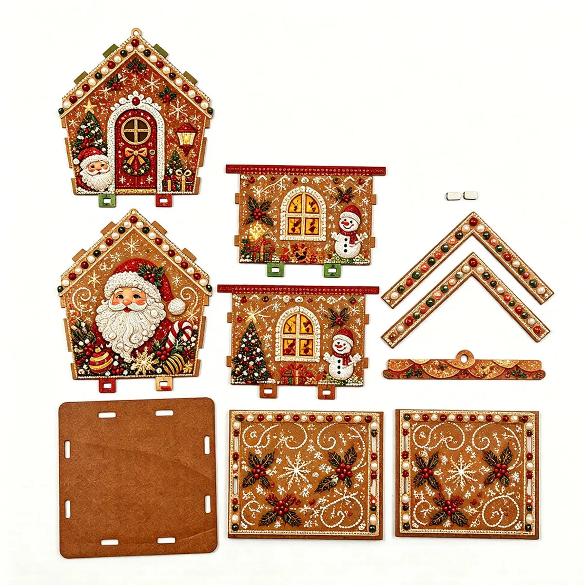 🔥 LAST DAY 49% OFF – 🎄Christmas Pearl Cottage Art Kit ✨
