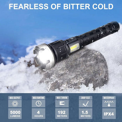 🔥LAST DAY SALE 49% OFF🔥 - LED Rechargeable Tactical Laser Flashlight High Lumens