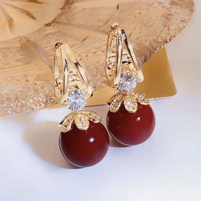 🎊Women's Sparkling Pearl Earrings