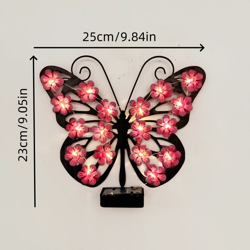🦋Metal Butterfly Solar Wall Lamp for Outdoor Garden Decoration