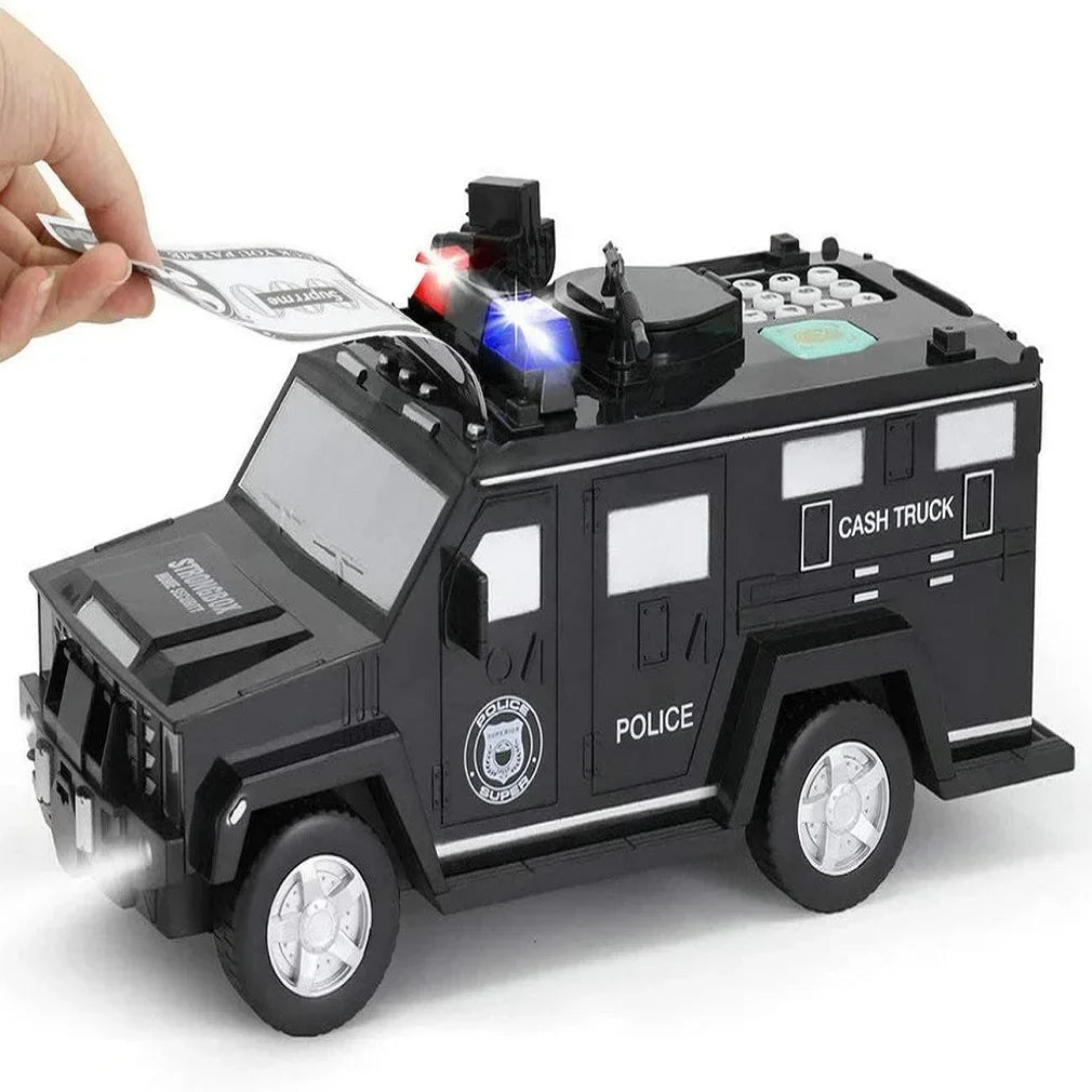 Armored Car Money Saving Box, Electronic Piggy Bank for Boys & Girls