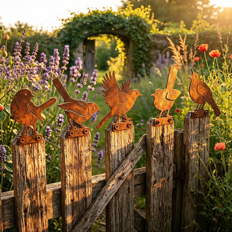 🦩Lifelike Distressed Iron Bird Sculptures — Outdoor Garden Decor