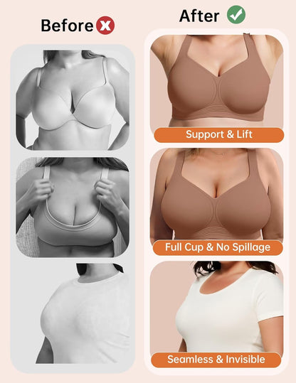 Vertvie Plus Size Jelly Bra