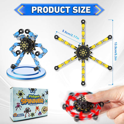 Deformable fidget spinner