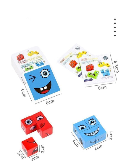 🎁 Face-Changing Magic Cube Building Blocks