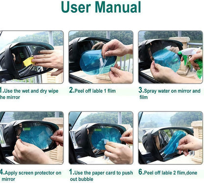 Car Side Mirror Film: HD Nano Transparent Protective Film
