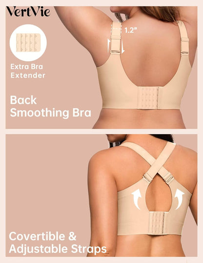 Vertvie Plus Size Jelly Bra