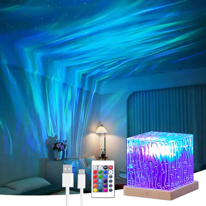 Ocean Wave Projection Lamp — Creates a 3D Water Ripple Projection Effect
