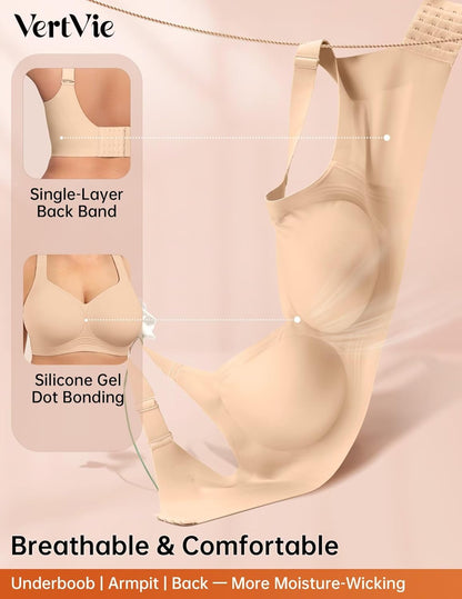 Vertvie Plus Size Jelly Bra