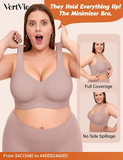 Vertvie Plus Size Jelly Bra