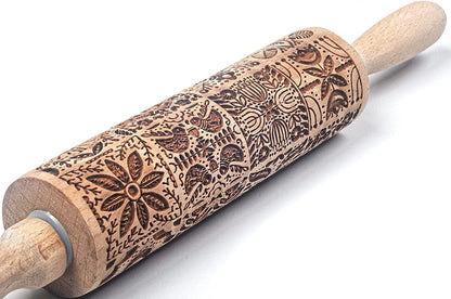 Gingerbread man rolling pin