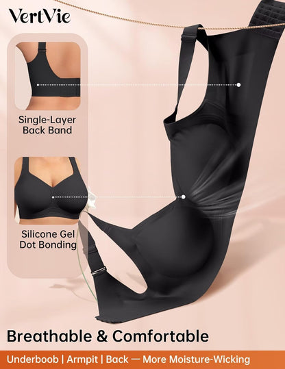 Vertvie Plus Size Jelly Bra