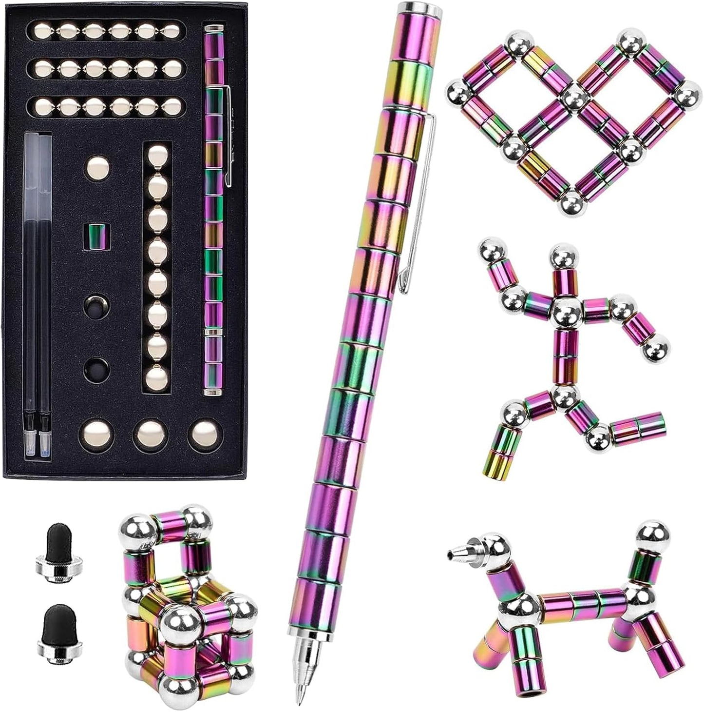 Magnetic fingertip pen, decompression magnetic pen fingertip toy pen