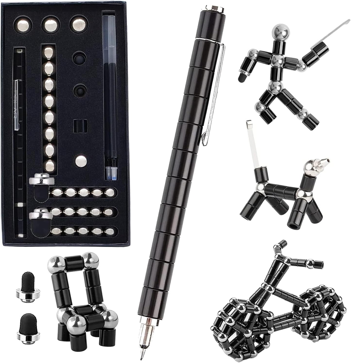 Magnetic fingertip pen, decompression magnetic pen fingertip toy pen