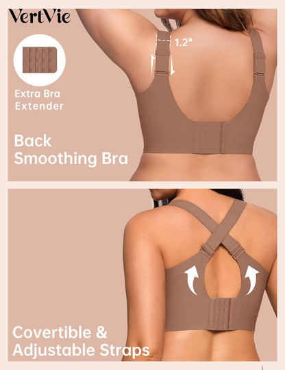 Vertvie Plus Size Jelly Bra