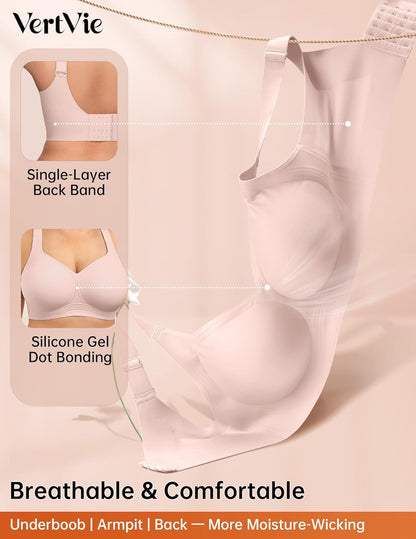 Vertvie Plus Size Jelly Bra