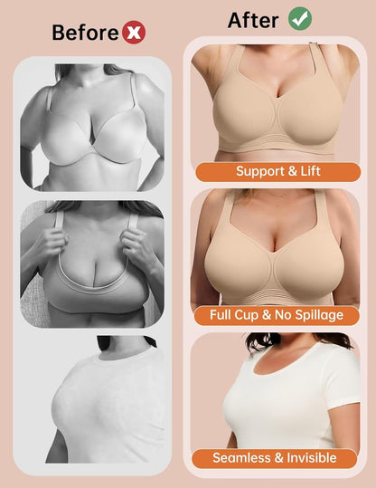 Vertvie Plus Size Jelly Bra
