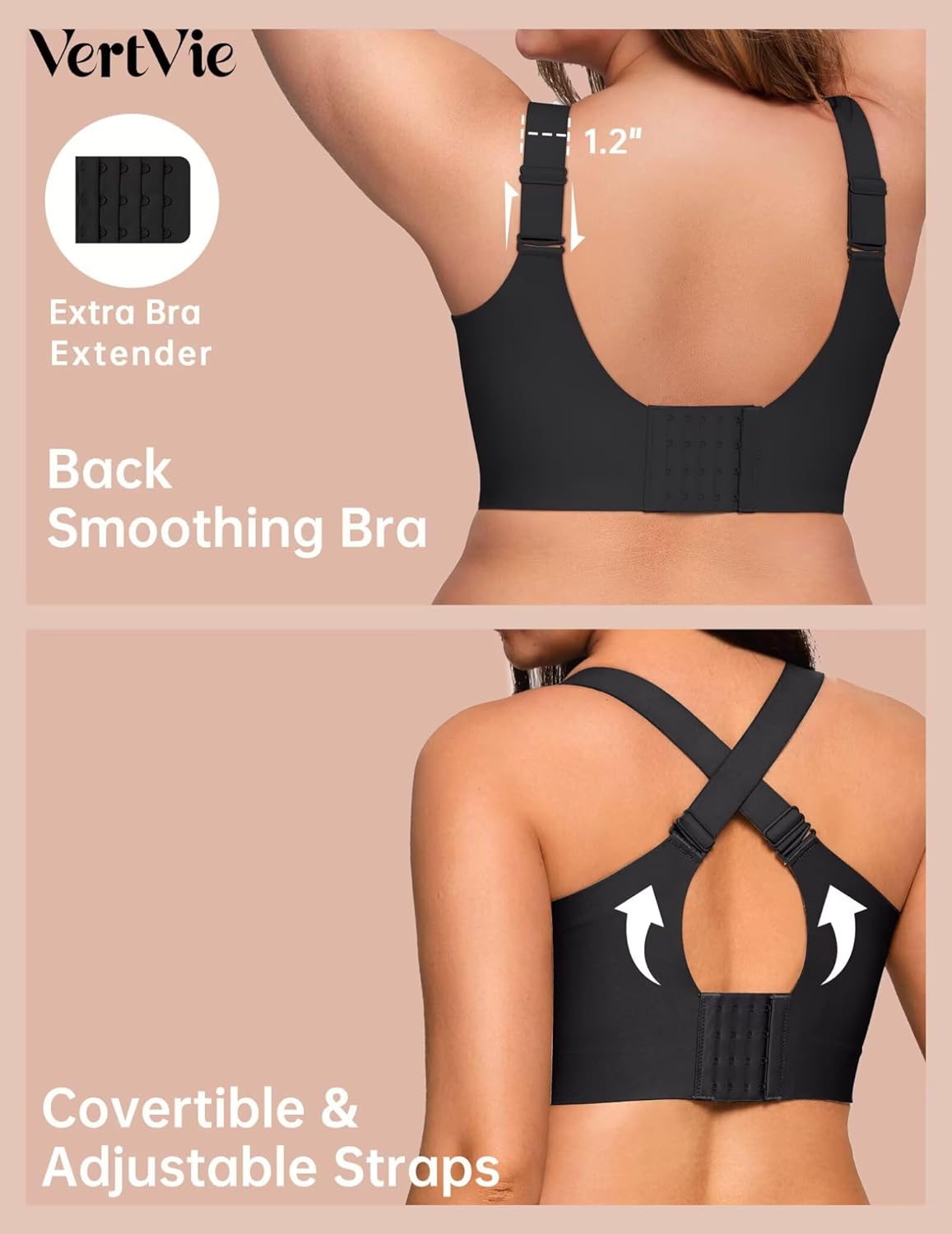 Vertvie Plus Size Jelly Bra