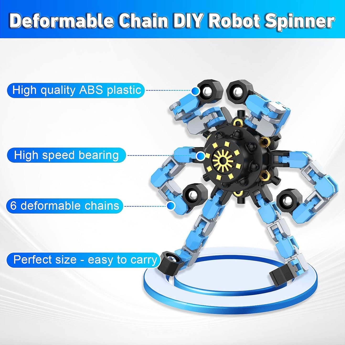 Deformable fidget spinner