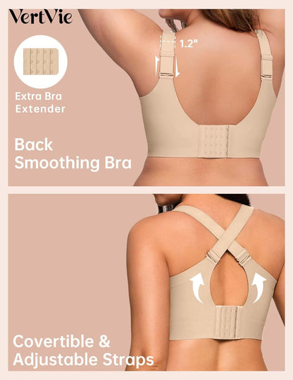 Vertvie Plus Size Jelly Bra