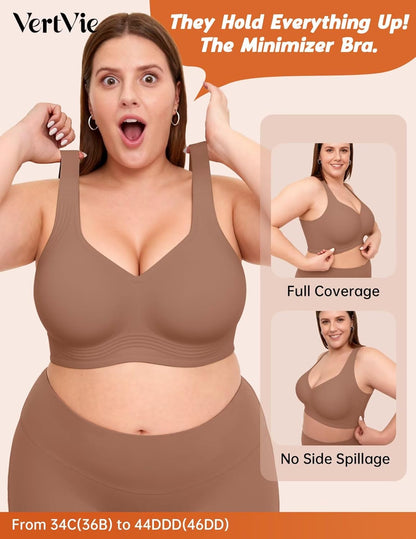 Vertvie Plus Size Jelly Bra