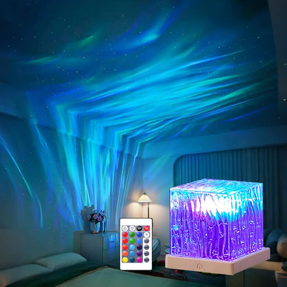 Ocean Wave Projection Lamp — Creates a 3D Water Ripple Projection Effect