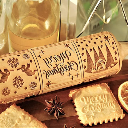 Gingerbread man rolling pin