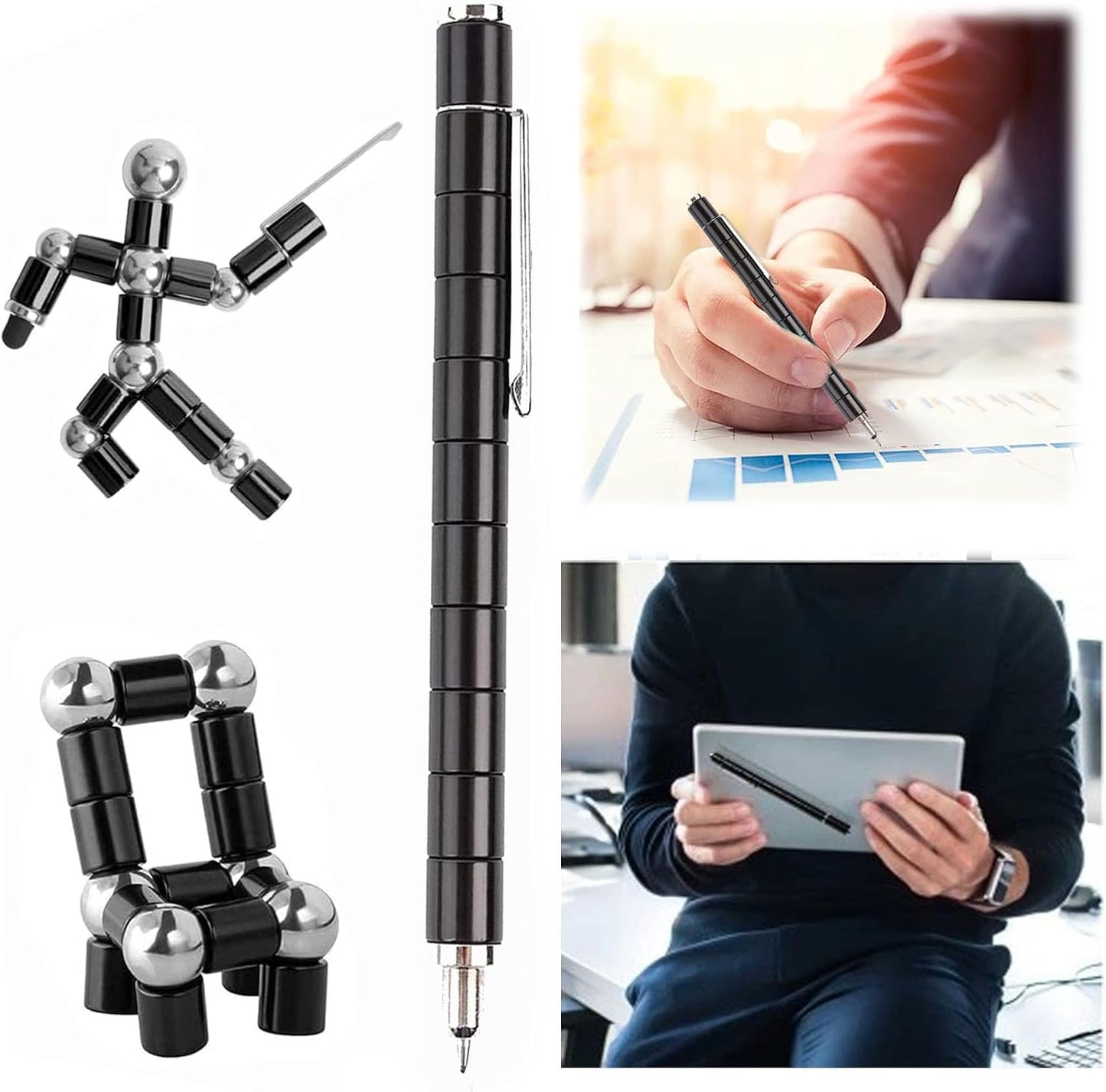 Magnetic fingertip pen, decompression magnetic pen fingertip toy pen