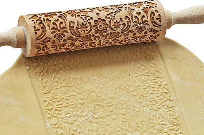 Gingerbread man rolling pin