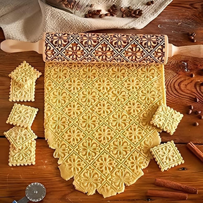 Gingerbread man rolling pin