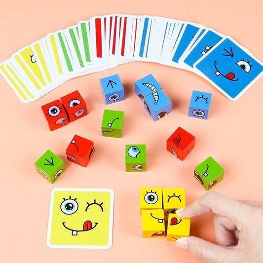 🎁 Face-Changing Magic Cube Building Blocks