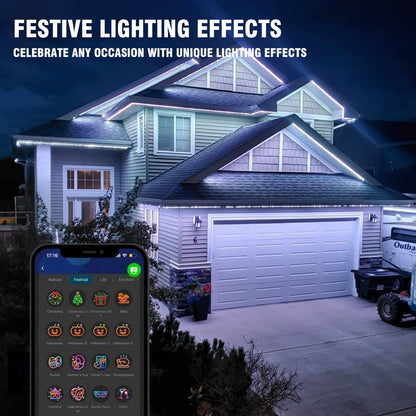 🎅 Early Christmas 49%OFF - Smart Rainbow LED Permanent Outdoor Light🎁
