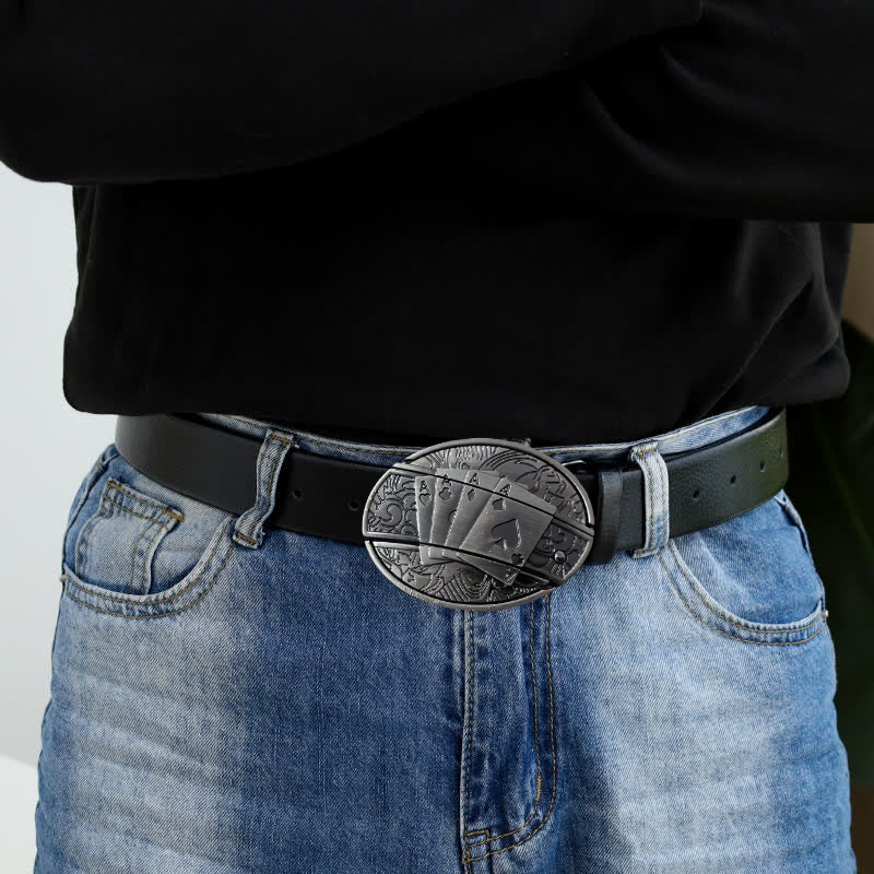 🔥LAST DAY 50% OFF🔥Fashion Punk Hidden Folding Knife Leather Belt