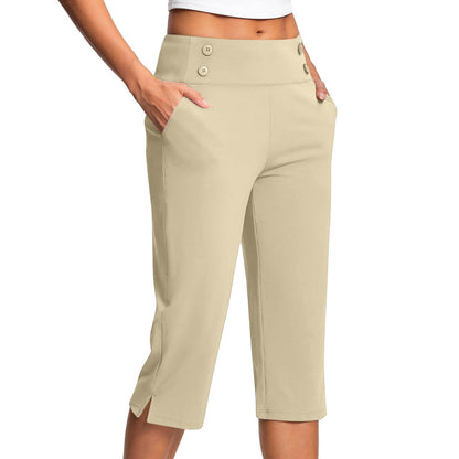 🔊Best-Selling Women High-Waisted Stretch Capri Pants for Summer