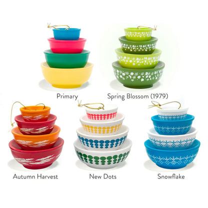 🎉🎅Miniature Pyrex-Inspired Mixing Bowls🎄
