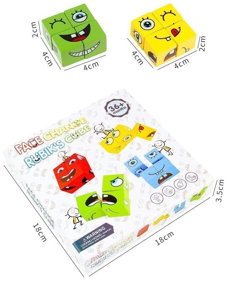 🎁 Face-Changing Magic Cube Building Blocks
