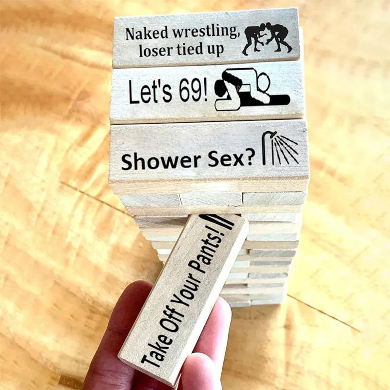 Naughty Block Tower Jenga Game