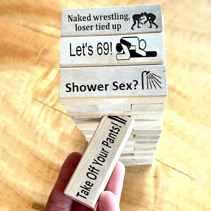 Naughty Block Tower Jenga Game