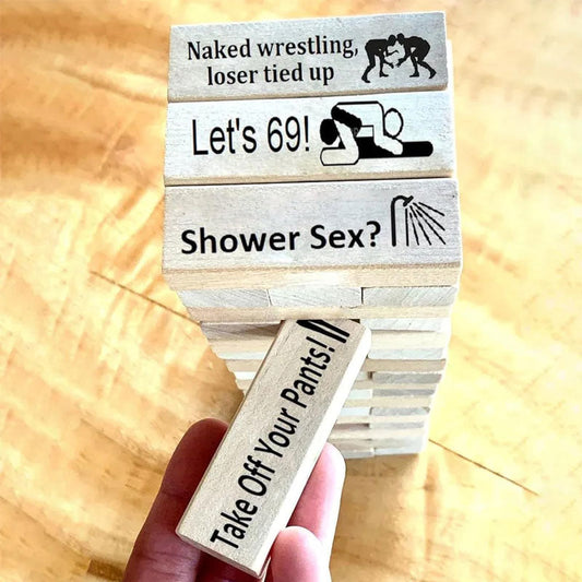 Naughty Block Tower Jenga Game