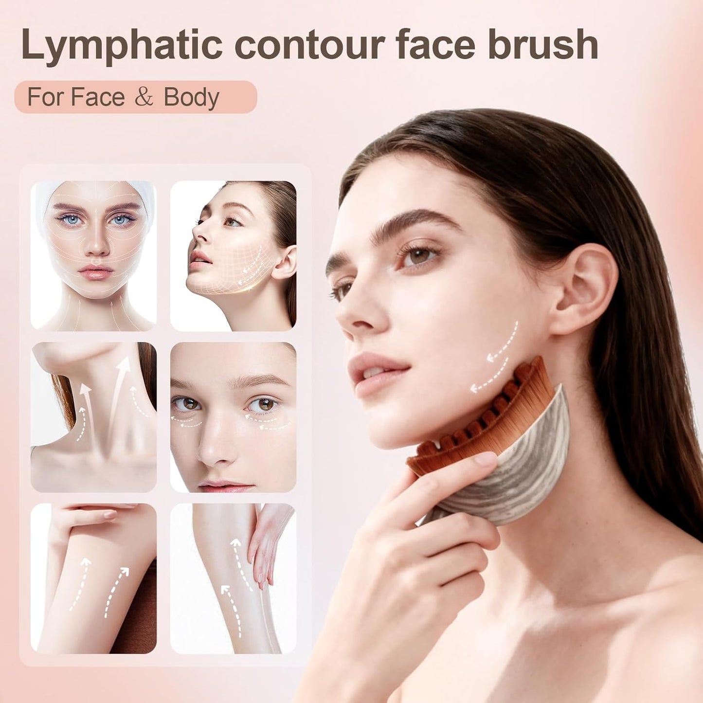 😍Limited-Time Best Seller — Lymphatic Sculpting Cleansing Brush