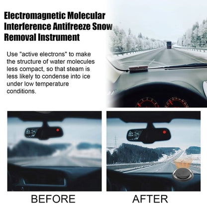 Electromagnetic molecular anti-freeze and snow removal tool
