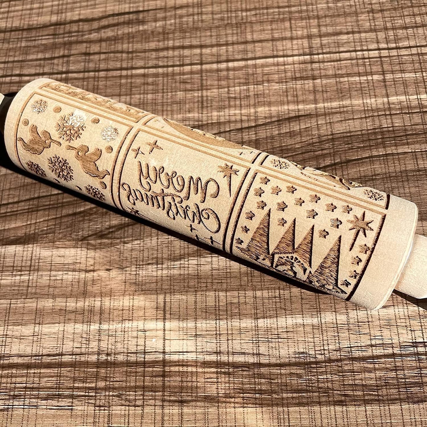 Gingerbread man rolling pin