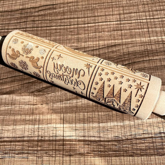 Gingerbread man rolling pin
