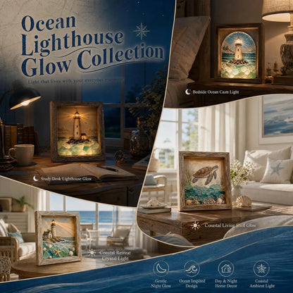 🌊✨Limited-Time Hot Seller🗼Sea Glass Shadow Box Night Light