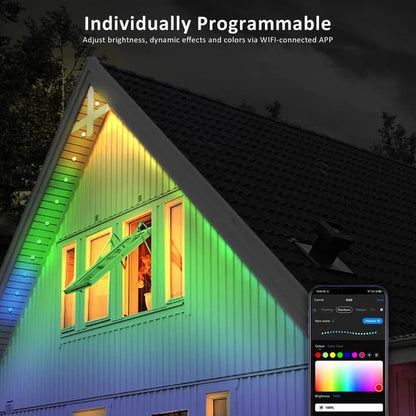 🎅 Early Christmas 49%OFF - Smart Rainbow LED Permanent Outdoor Light🎁